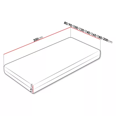 Hypoalergenní matrace s kokosovou rohoží 80x200 FENGE