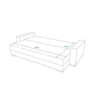 Rozkládací pohovka TARSILA - světle hnědá / tmavě hnědá
