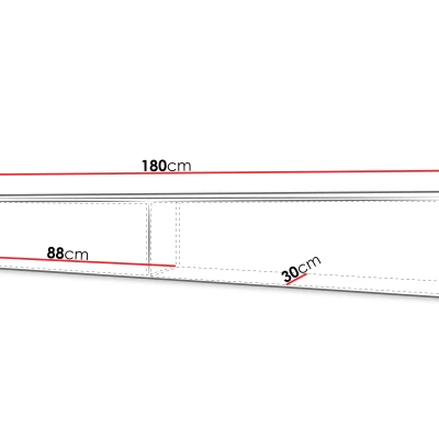 Televizní skříňka 180 cm WILLA D - dub gaja