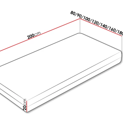 Latexová pružinová matrace 120x200 EKIT