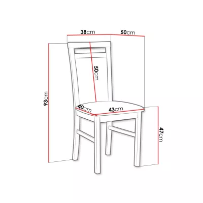 Kuchyňská židle FRATONIA 3 - olše / tmavá šedá