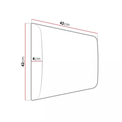 Nábytek do chodby s čalouněnými panely 42x42 SELAND 7 - bílý / šedý