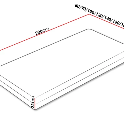 Vysoká taštičková matrace s aloe vera 120x200 RAVETA