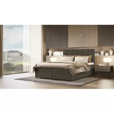 Kontinentální postel DELTA 4 - 140x200, khaki