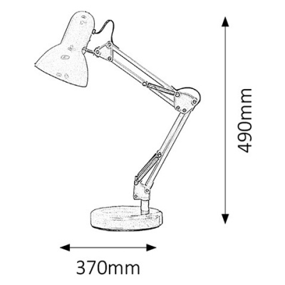 Dětská stolní lampa SAMSON, růžová