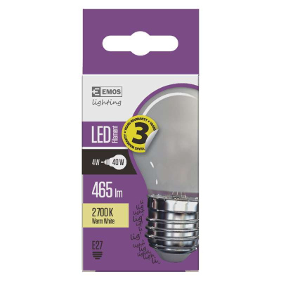 LED žárovka FLM MINI GL 4W, E27