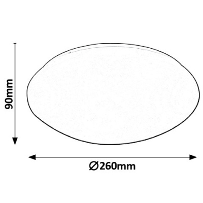 Stropní LED osvětlení LUCAS, 26cm