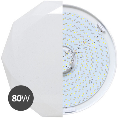 LED stmívatelné stropní / nástěnné osvětlení DIAMANT, 80W