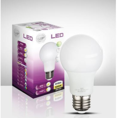 Žárovka LED BULB, E27, A60, 9W, 810lm, 3000K, teplá bílá