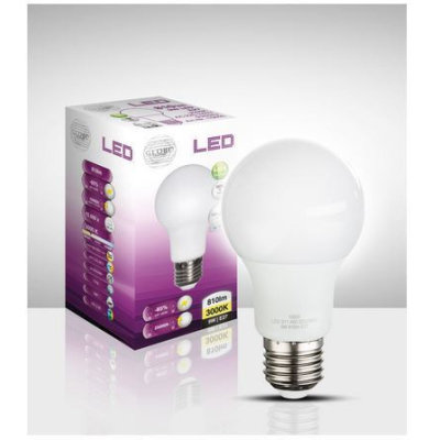 Žárovka LED BULB, E27, A60, 9W, 810lm, 3000K, teplá bílá