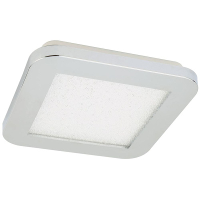 LED panel do koupelny NAPOLEONE, 17X17cm, teplá bílá, metalická bílá