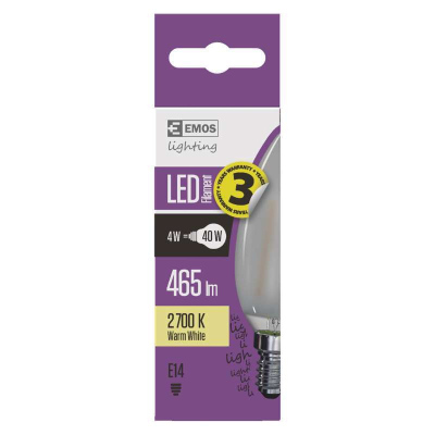 LED žárovka FLM CANDLE 4W, E14