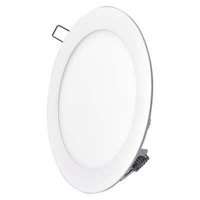 LED vestavný stropní panel, 12W, teplá bílá, 17,5cm, kulatý