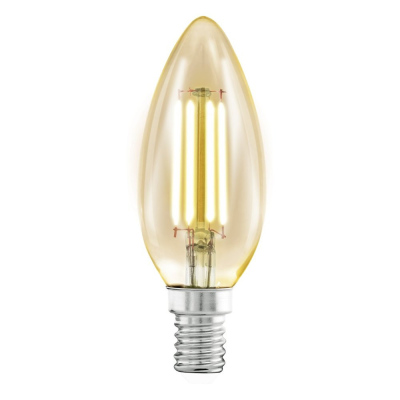 Retro LED žárovka EGLO, E14, tvar CF35, 4W, teplá bílá