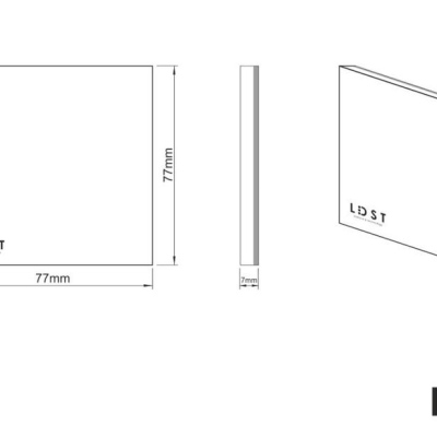 Zápustné LED osvětlení schodiště SILVER, 8 x LED, 20lm, teplá bílá, chromované