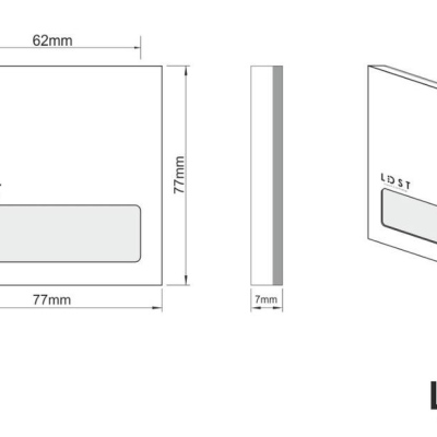 Zápustné LED osvětlení schodiště ALEX, 5 x LED, 20lm, studená bílá, chromované