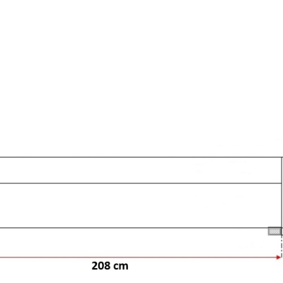 Dvoubarevná manželská postel Azur 200x200, šedá + černá eko kůže