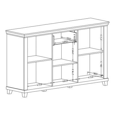 Třídveřová komoda EROL